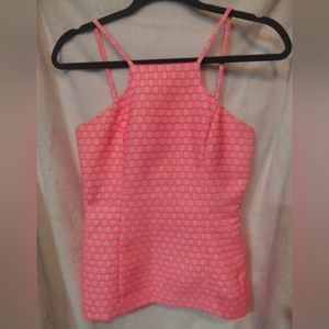 Lilly Pulitzer Neon Pink and Yellow Top Size 0